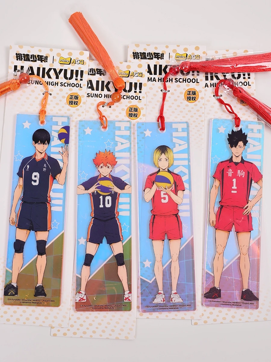 Anime Haikyuu!! Kozume KenmaTetsurou Kuroo Cosplay  Acrylic Bookmark Pendant  Ambitus Gift