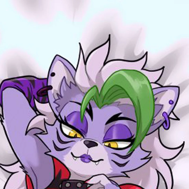 Anime Dakimakura Pillow Case Roxanne Wolf Sexy and Busty Beautiful Girl Double-Sided Halloween