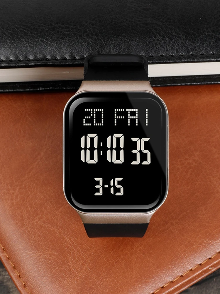 Reloj de moda juvenil para adolescentes, reloj de mano Digital con esfera grande, reloj de pulsera moderno para hombres y mujeres, reloj de pulsera resistente al agua con alarma y fecha de hora dual