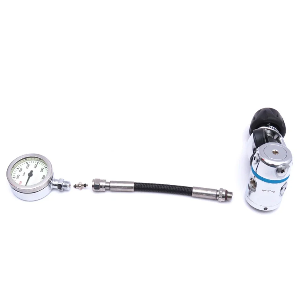 

Metal Pressure Single Gauge Diving Back BCD High Pressure Gauge SPG Luminous Dial 360bar Pressure Upper Limit