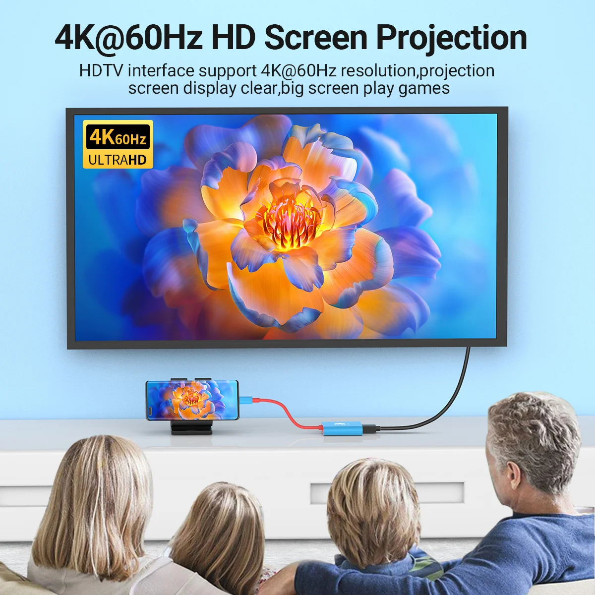 محطة إرساء لجهاز Nintendo Switch 2، 4K 60 هرتز TYPE-C Hub مع HDMI وUSB-C 3.0 محمولة مثالية للسفر والألعاب