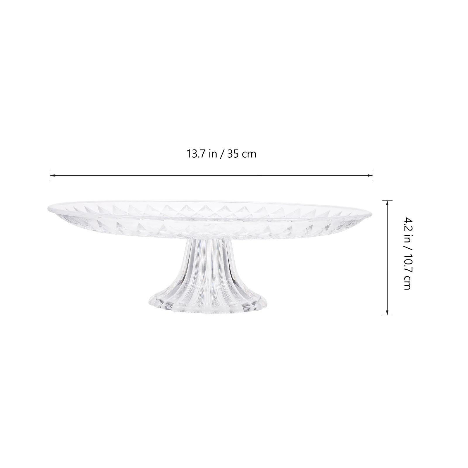 1pc Acrylic Fruit Tray Detachable Lightweight Clear Display Stand For Desserts Cupcakes Cakes Fruits Snacks Party Wedding