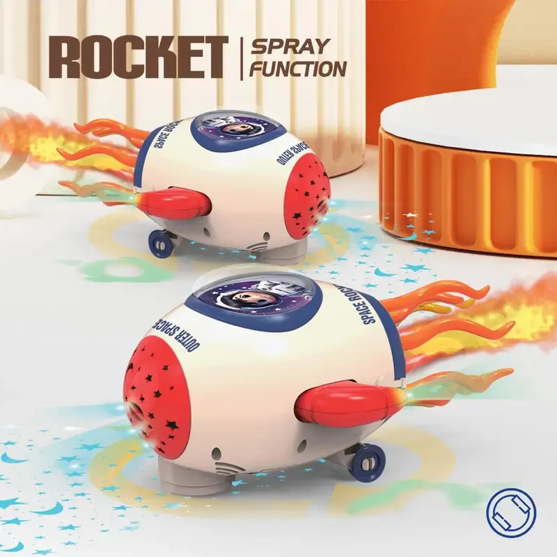 

Dancing Rocket Octopus Toy with Light Projection Music Spray - Interactive Jellyfish Perfect for Boys and Girls' Holiday Parties