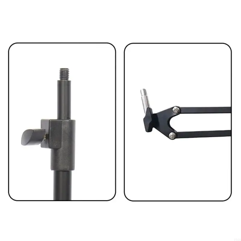 Immagine 3: 193A Asta adattatore filettata universale da 3/8 pollici a 3/8 pollici per apparecchiature da studio e accessori montaggio