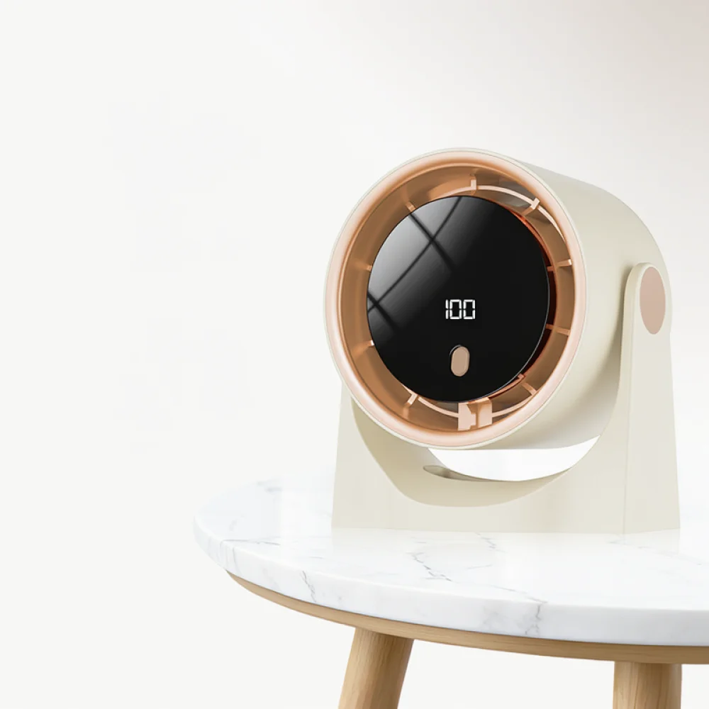 Compact Clip On Table Fan For Office Home Bedroom Quiet Brushless Motor Portable Usb Cooling Air Fan Mini Desk Cooler