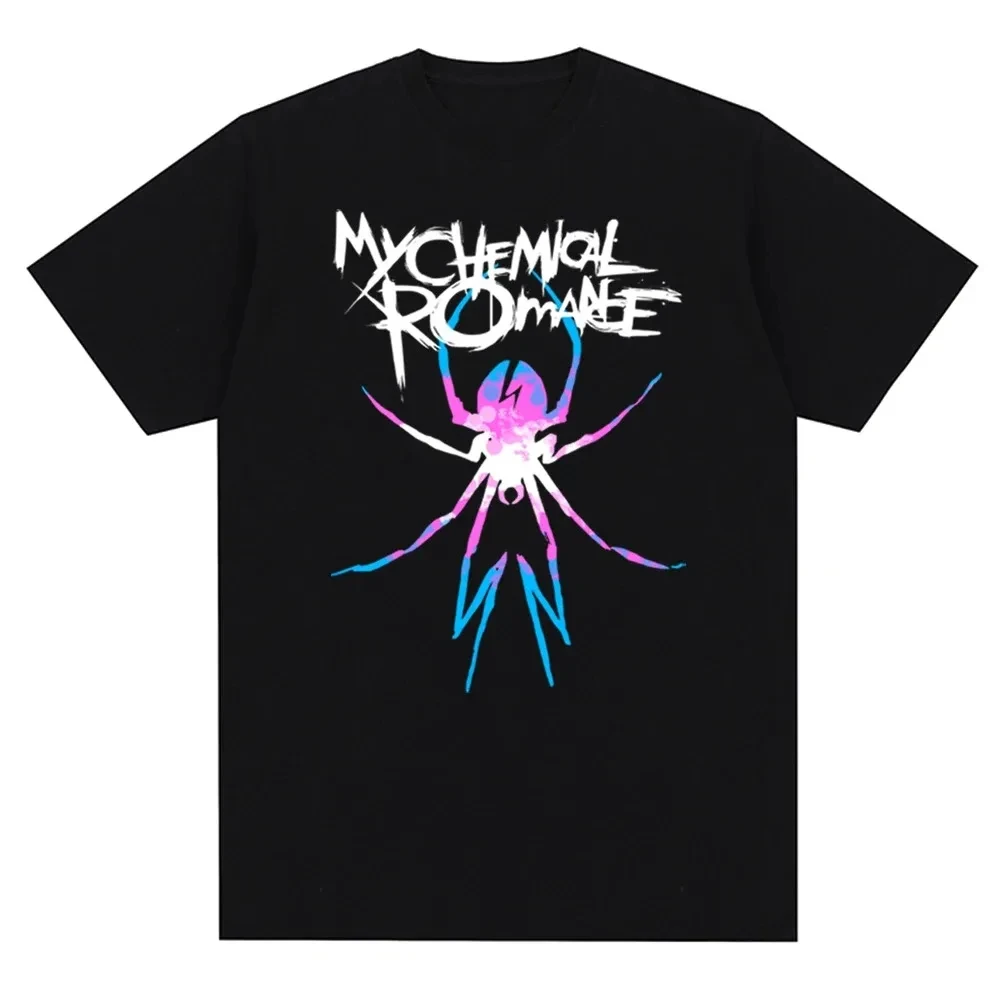 My Chemical Romance Mcr Band Men Women Cotton T-Shirt Printed T Shirt Casual Short Sleeve Tshirt Streetwear Trend Tee Tops 70216