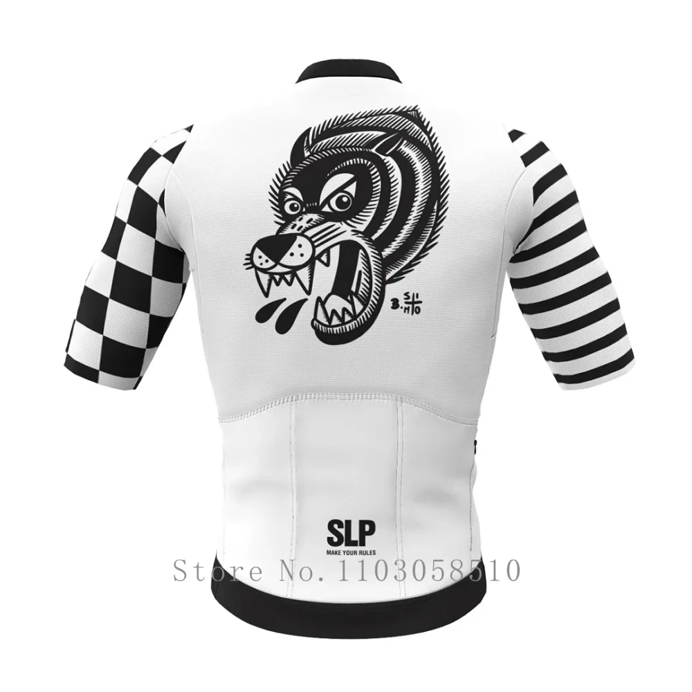 

SLP 2005 Men Cycling Jersey Summer Short Sleeve Tops Breathable UPF 50+ Cycling Maillot Bicycle long distance MTB Shirt