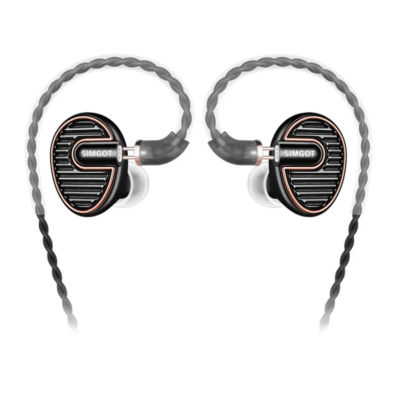 Dynamic Driver High Fidelity In Ear Monitor Headphones with Detachable Cable Hi-Res Audio Earphones headset