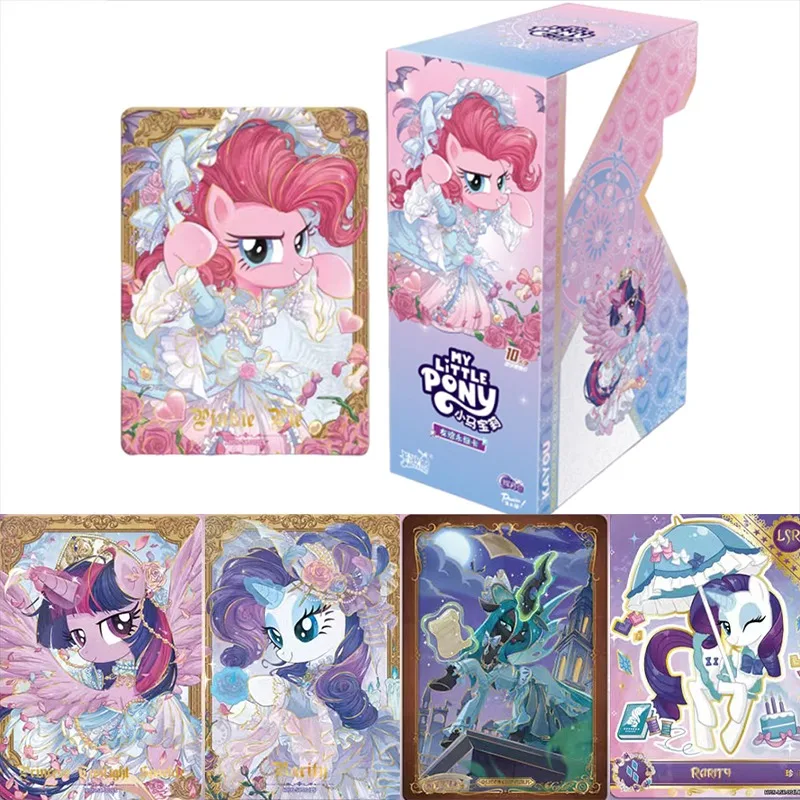 KAYOU My Little Pony Flower Collectible Trading Card Display Box Set with Wedding Dress Pony Art Packs for Collectors Gift