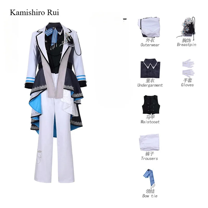 متوفر في المخزون Pjsk Kusanagi Nene Otori Emu Kamishiro Rui Tenma Tsukasa أزياء تنكرية شعر مستعار أنيمي ملابس الهالوين للنساء والرجال