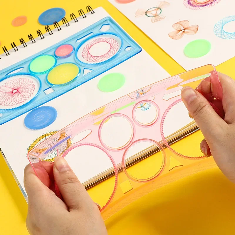 Geometry Spirograph Drawing Stencils Set Animal Painting Template Ruler Art Craft Educational Kids Gift School Supplies