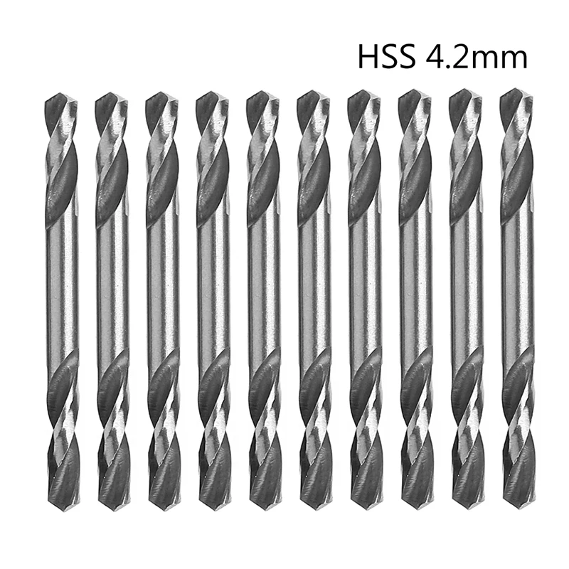 Drill Bit 10Pcs 4.2mm HSS Double Ended Spiral Torsion Drill Tools Drill Set TOP ones Metal Drilling