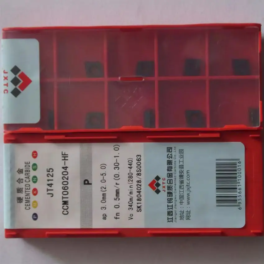 

CCMT060202-HF/CCMT060204-HF JT4025 JT4125 JT1025A JT1225 CCMT060202 CCMT060204 JT JXTC Твердосплавные пластины с ЧПУ, токарные инструменты