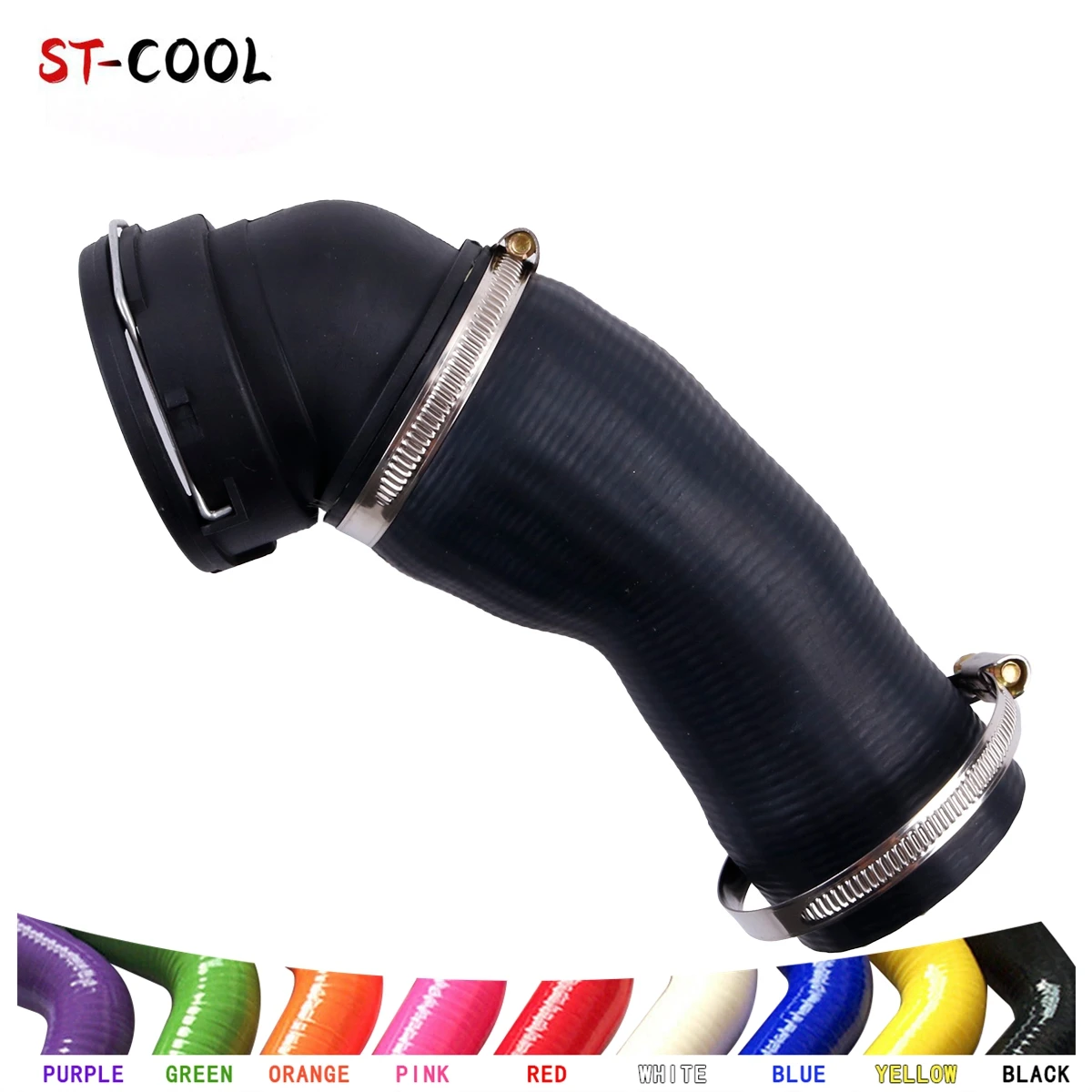 For BMW 5 SERIES E60 E61 525d 530d 11617799401 INTERCOOLER TURBO Rubber Hose Tube 1PC Black