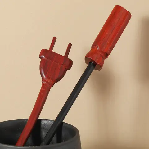 New Fashion Vintage Wood Tool Creative Funy Hairpin Chopstick Long Hair Stick Hair Ornament Headdress Hair Accessories Hair Pins