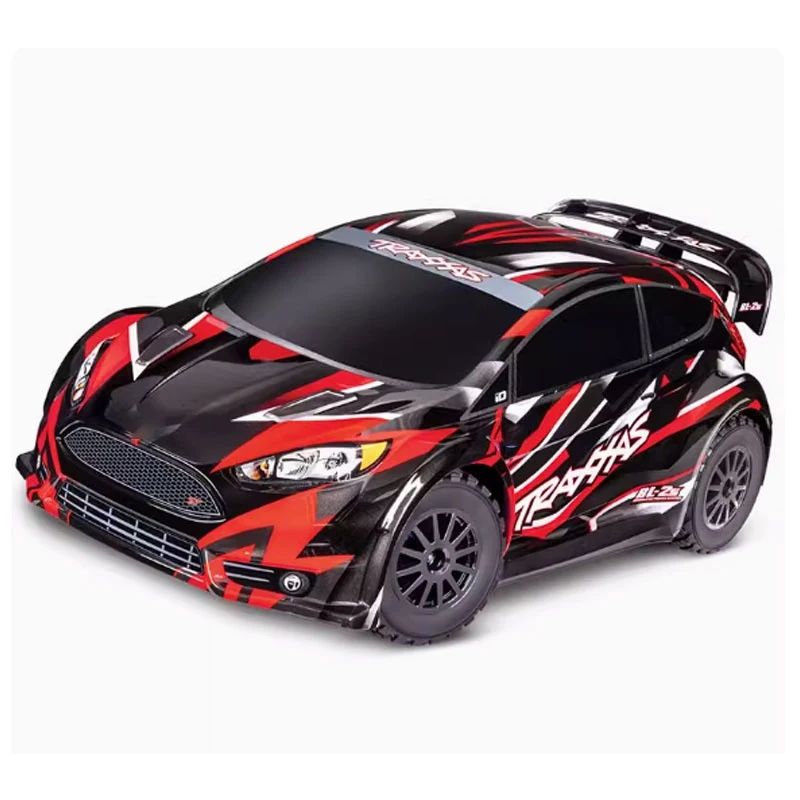 Traxxs BL-2s fiesta st rally 74154-4 1/10 4wd rc carro simulação de controle remoto elétrico sem escova modelo de veículo de rally de alta velocidade