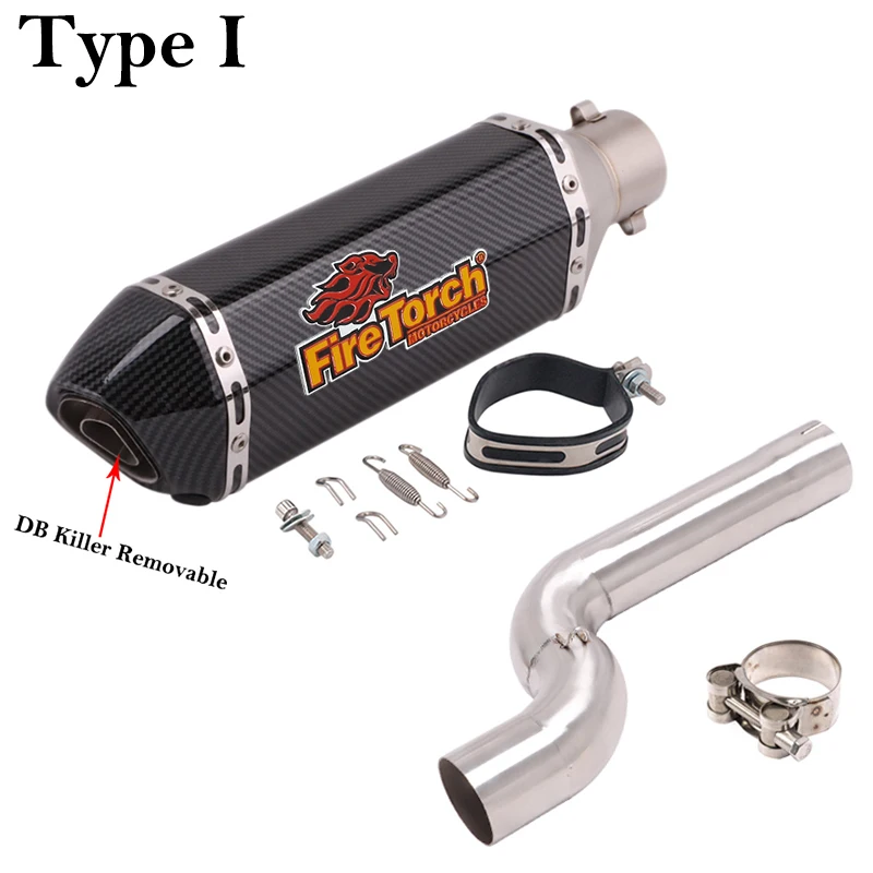 Slip On For BMW F900 F900XR F900R 2020 2021 2022 Motorcycle Exhaust Escape Modified Middle Link Pipe Muffler DB Killer