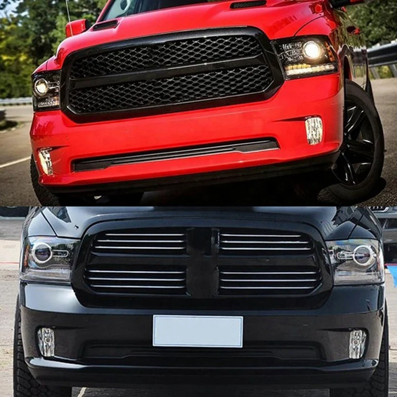 

2PCS Car LED Fog Lights For Dodge Ram 1500 2013-2018 Front Bumper Fog Lamps Black 68104821AC, 68104820AC