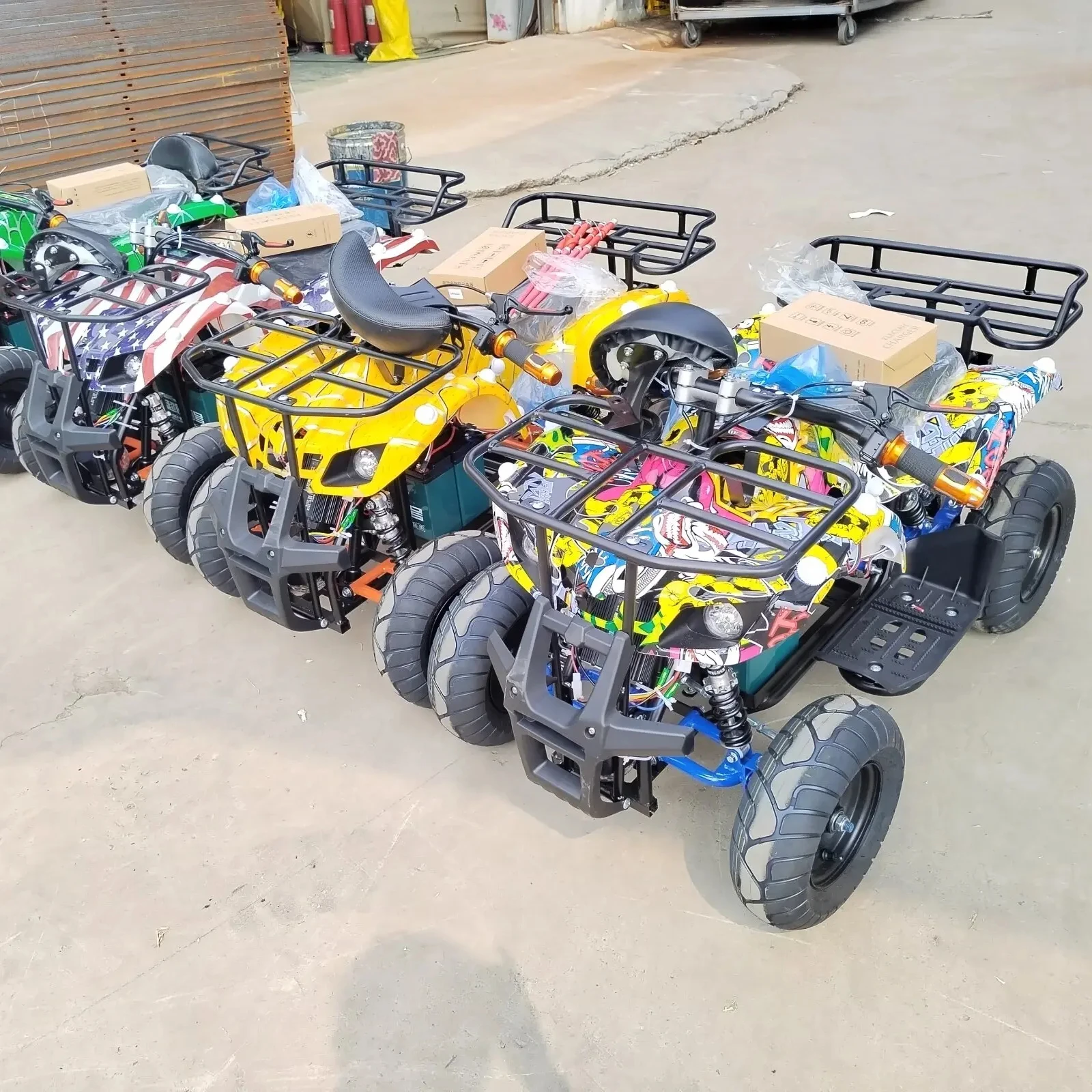 

Customizable 360 Degree Kids ATV Playground Outdoor 350W Bumper Car Battery Remote Colorful Entertainment Park Bumper Car Sale