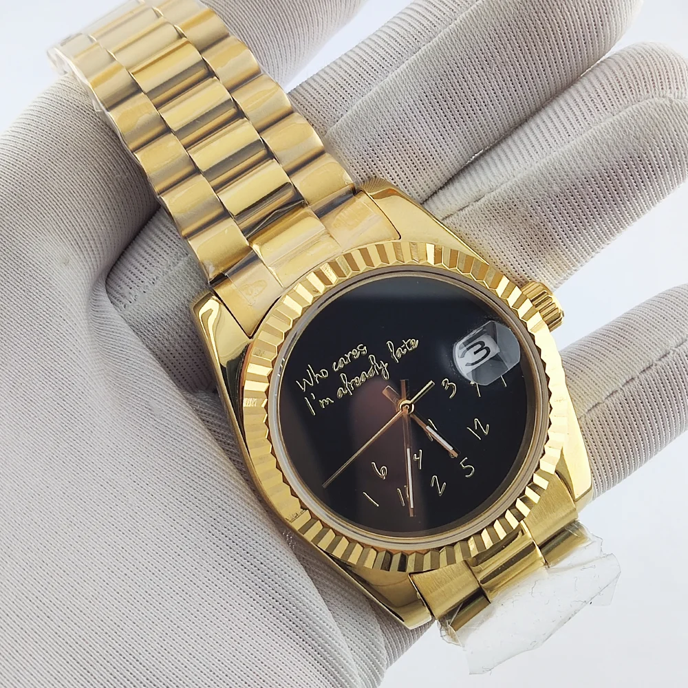 NH35 Watch 39mm Watch 904L Stainless Steel Sapphire Glass Waterproof Watch Automatic Movement Mechanical Watch Supports Custom