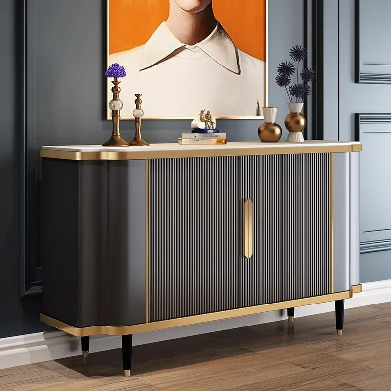 

TQH простой и современный входной шкаф для обуви из массива дерева, высококачественная полуизогнутая входная платформа для прихожей