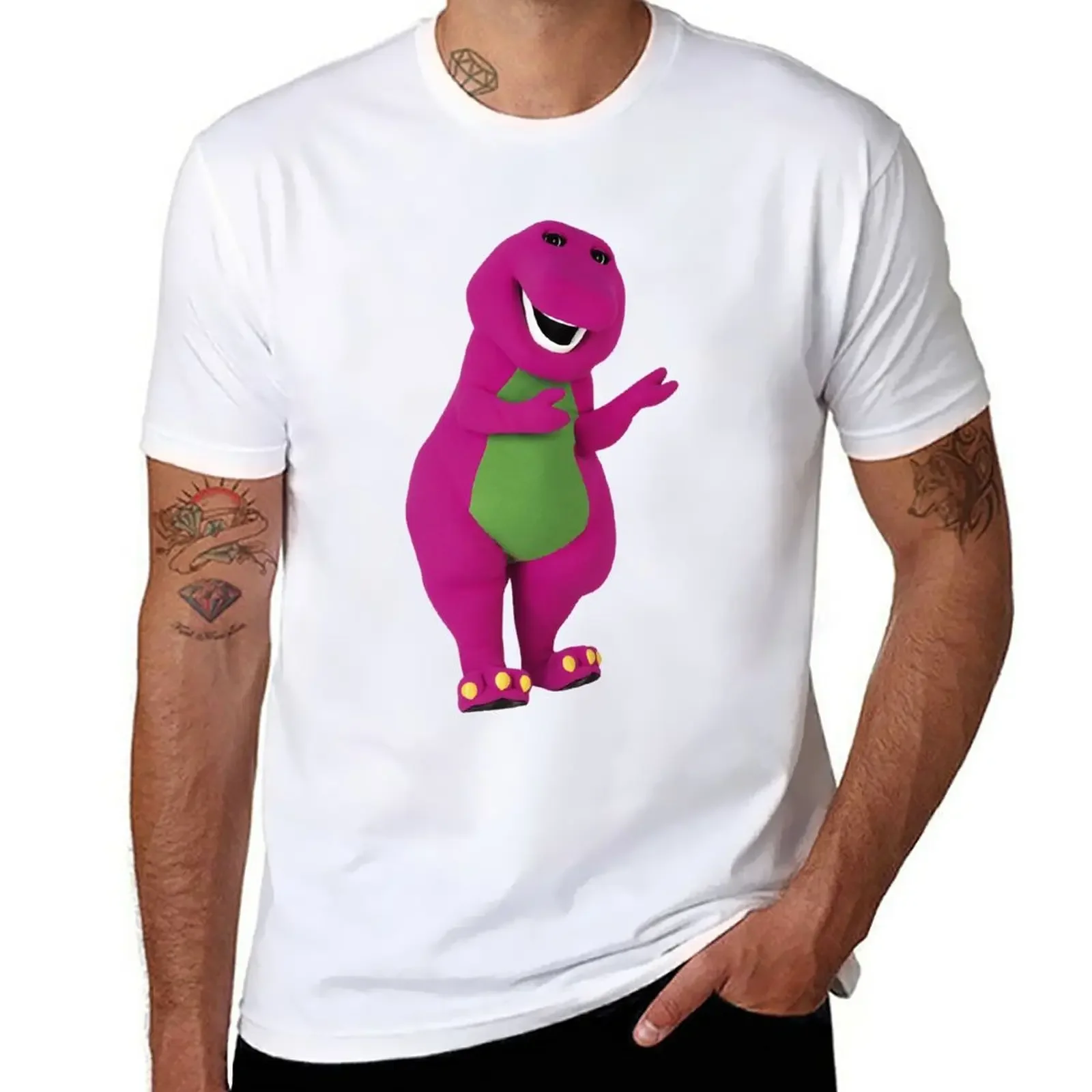 Barney The Dinosaur T-Shirt cute clothes aesthetic clothes summer top mens t shirts casual stylish