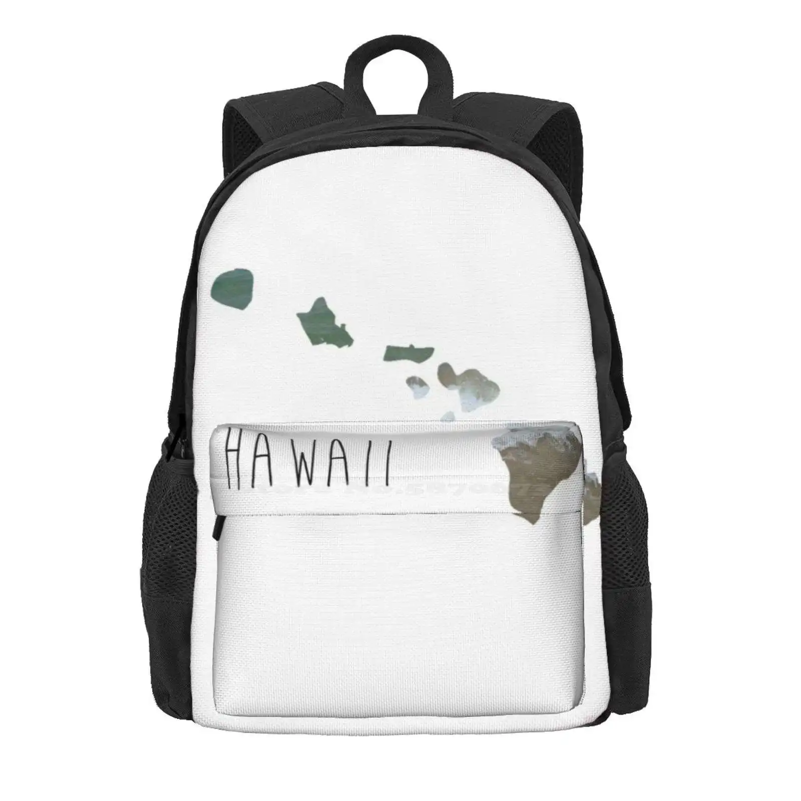 Hawaiian Islands Hot Sale Schoolbag Backpack Fashion Bags Hawaiian Islands Beach Water Sand Sun Summer Fun Nice Oahu Maui Kauai