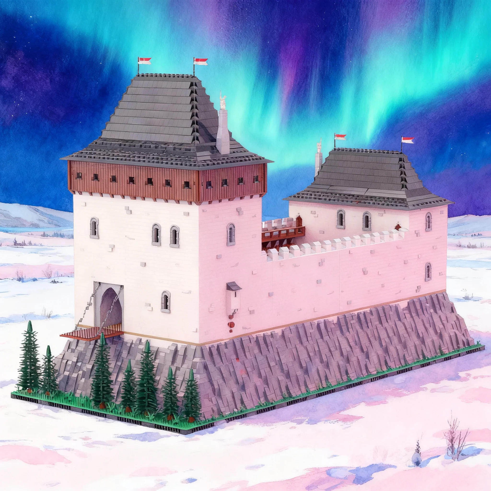 14567pcs MOC Shtralek Castle Model Building Blocks Christmas Gifts Toys Architecture 3D Art Idea Creative Collection Education