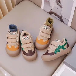 Children's Baby Sneakers Four Seasons Models Green Non-slip Nantong Girls Small Children's Shoes Brown Soft Kids Casual Shoes