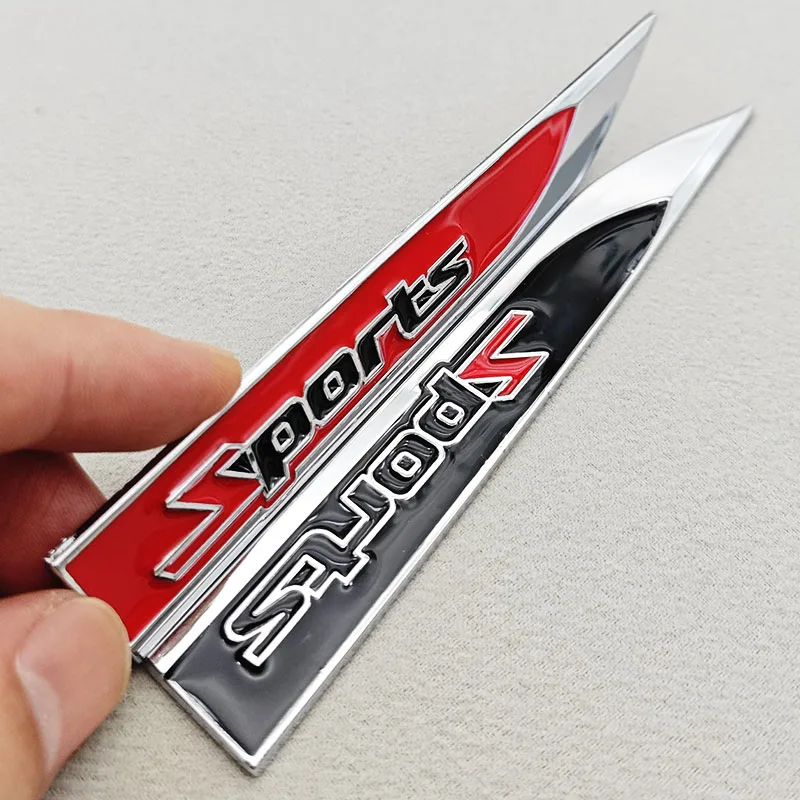 

3D Metal Sports Car Sticker Emblem Auto Side Fender Trunk Badge Decal Universal For BMW Audi VW Honda Car Styling Accessories