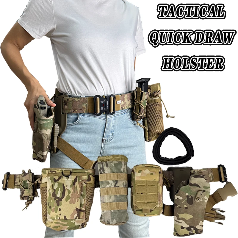 

FANDAO Laser Tactical Ronin Waist Seal Quick-Draw Suit Mc Holster Magazine Cover P320 M18 Dk05 Under The Hanging Belt Light G17