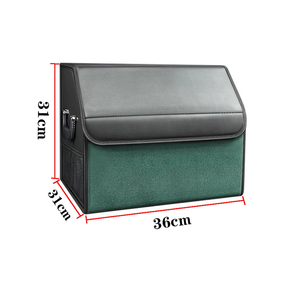 For Huawei AITO M7 M5 Leather Suede Car Trunk Folding Box Trim Organizer Box Auto Multiuse Tools Storage Accessories