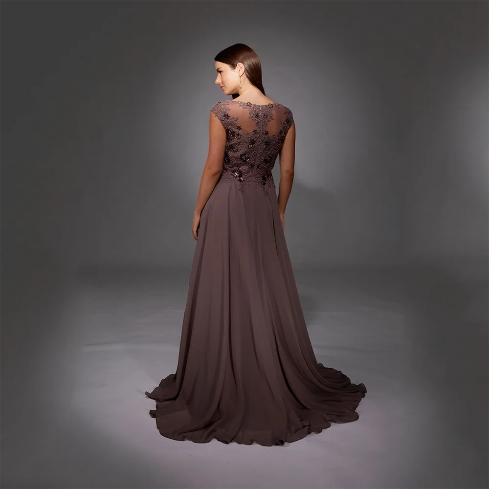 فساتين سهرة مخصصة بدون أكمام ورقبة قارب مناسبة رسمية أنيقة فساتين حفلات على شكل حرف a 2025 طول الأرض فساتين لحضور الحفلات الموسيقية #2