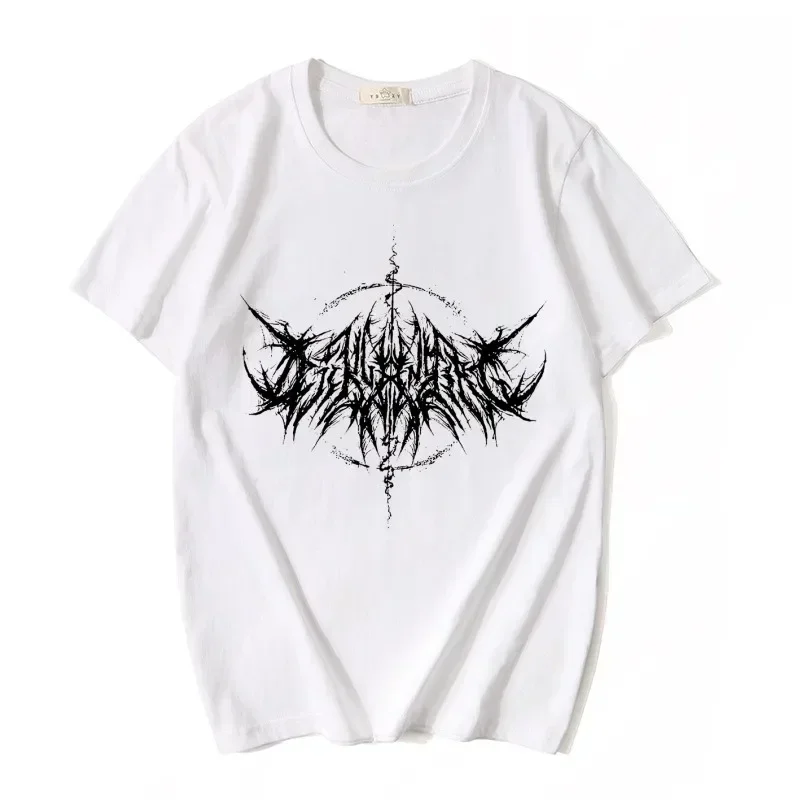 Frauen T-shirt 90er Jahre Vintage Hip Hop Streetwear Kawaii Mode Casual Tops männer T Shirt Blitz Brief Drucken Y2K goth Punk