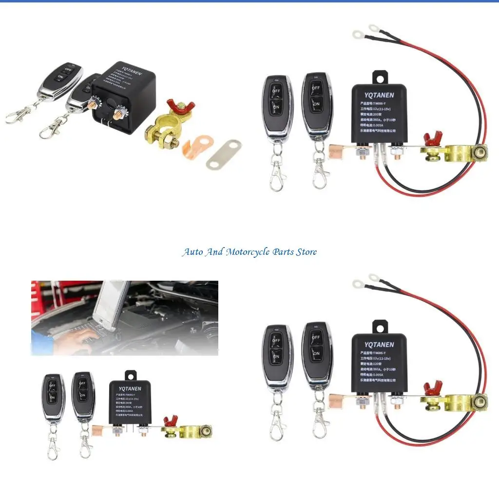 

P9FD Remote Control Battery Disconnect Switch Easy to Use & Install for Car Owners