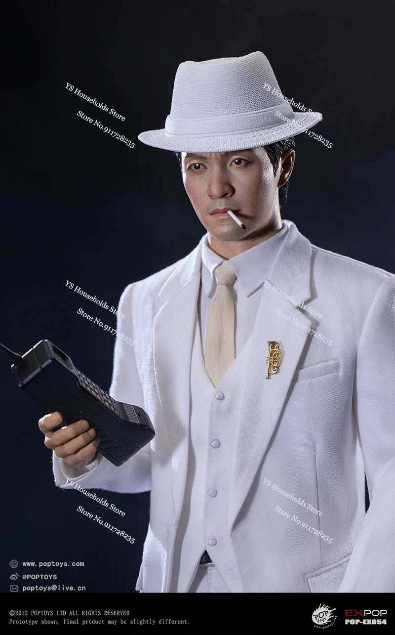 POPTOYS EX054 1/6 Chinese Patriot Agent Stephen Chow Movable Man Action Figure Movie Justice Role MIni 12