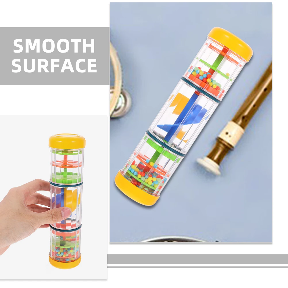 

2pcs Kids Rain Stick Musical Instruments Toys Plastic Sounder Teaching Aid for Children Birthday Gifts Outdoor Playing