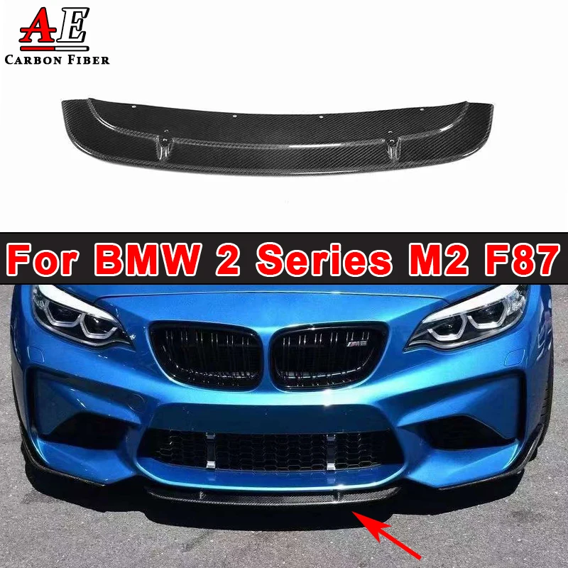 

Carbon Fiber Front Bumper Lip Diffuser Spoiler Splitter For BMW M2 F87 2016-2021 Car Front Lip Body Kit Car Accessories