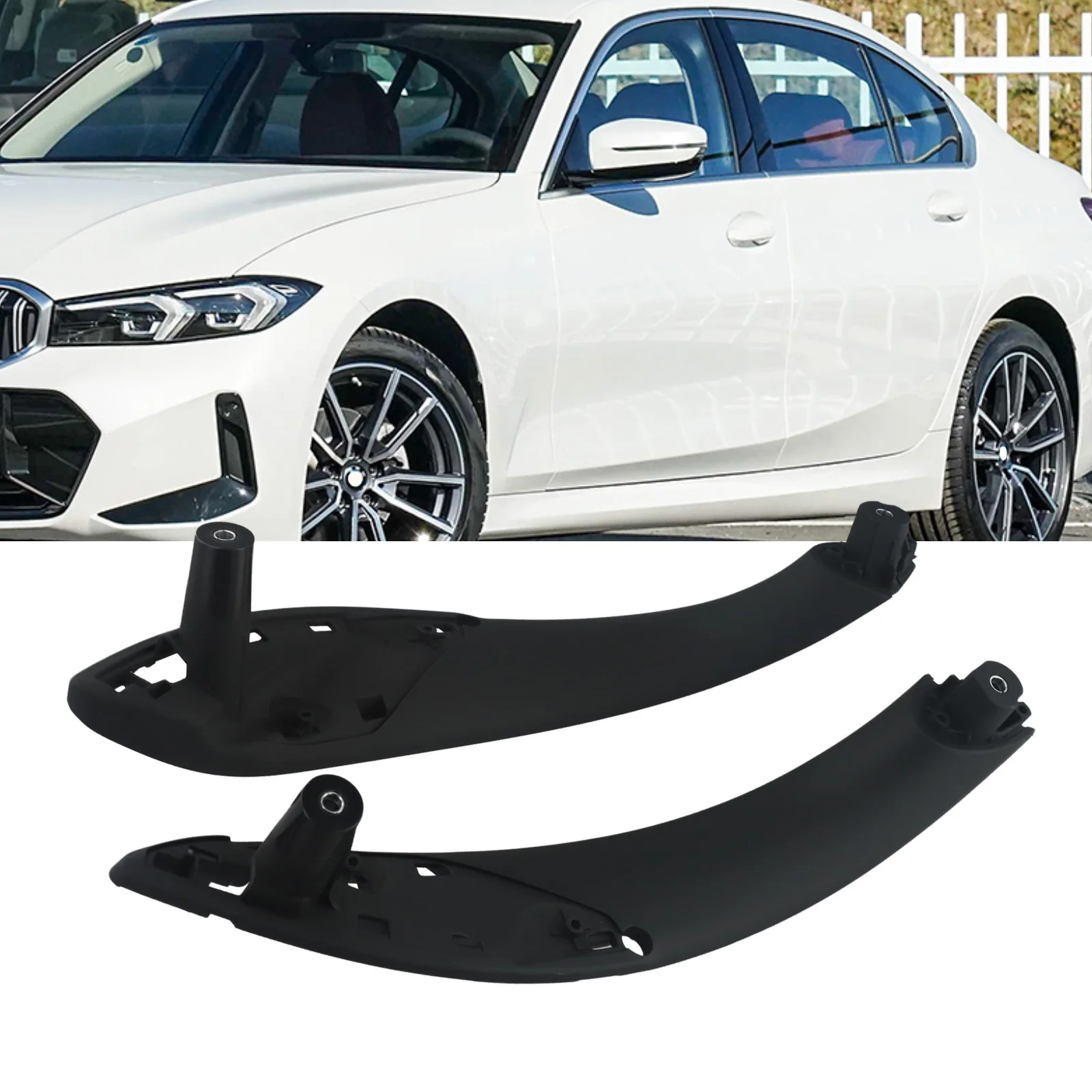 

2x Front Left & Right Inner Trim Door Pull Handle Left 51417279311 Right 51417279312 For BMW F30 F34 F35 320i, 320i 328d 328i