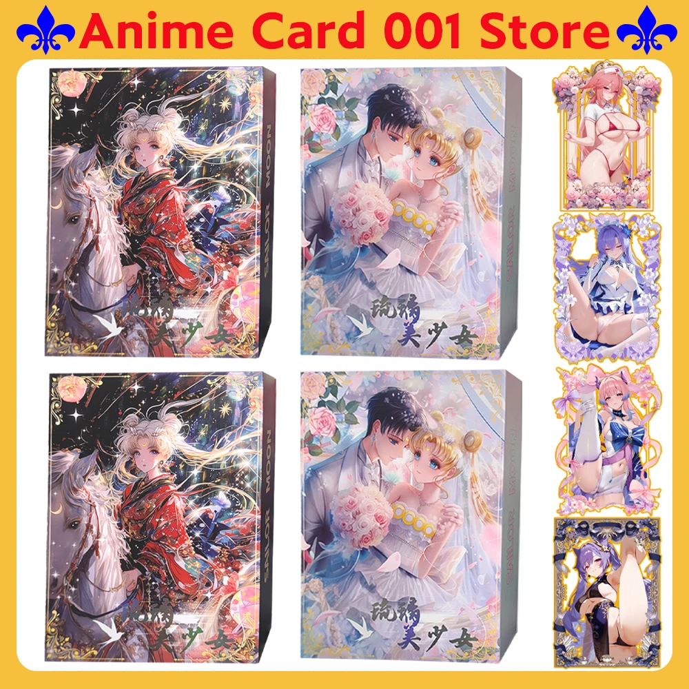 

in stock Wholesale Liuli culture Anime Sailor Moon Collection Cards Full Flash Edition Special rare Children's Toy Gift