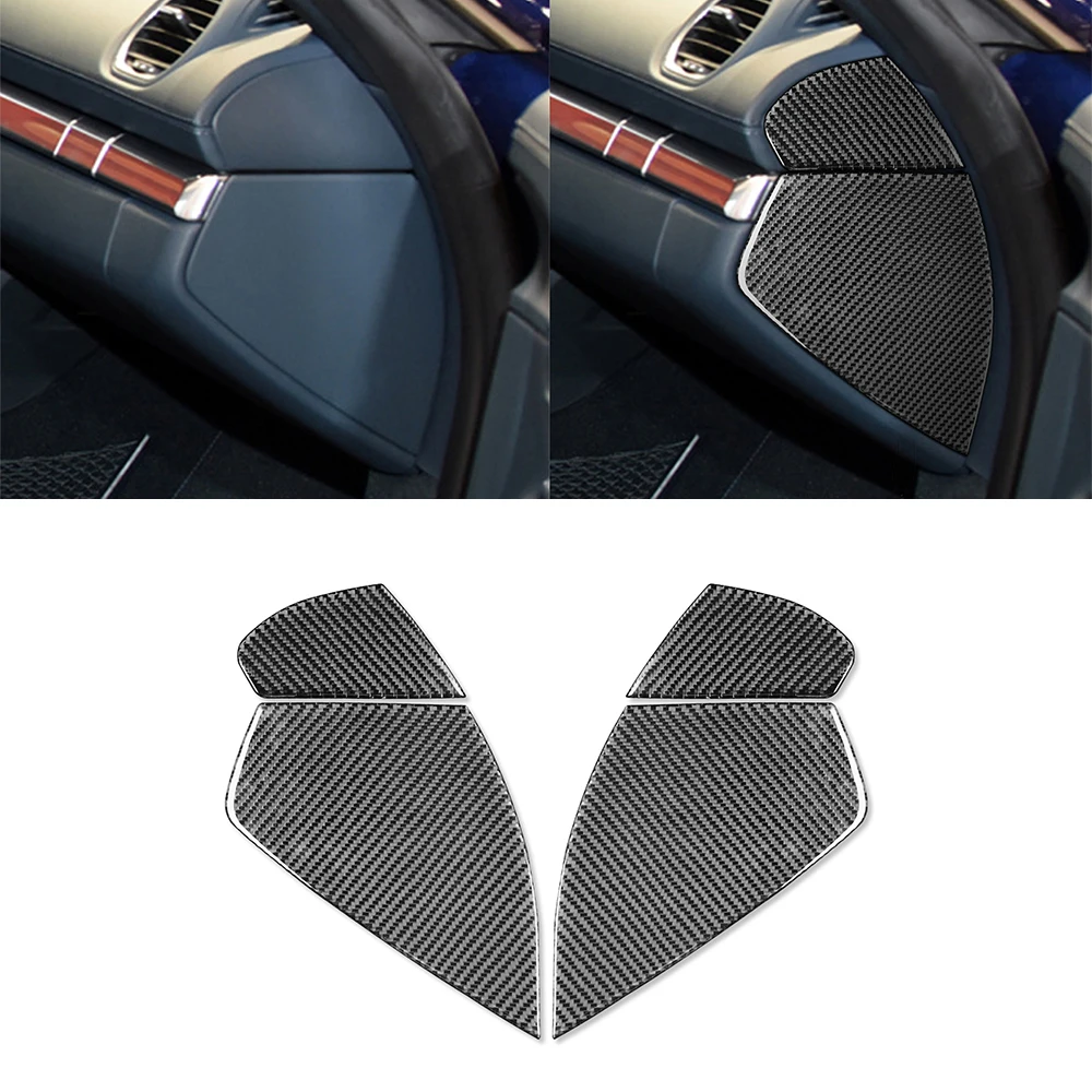 for 718 982 Cayman Boxster T S 2016-2022 Front Groove Decoration Sticker Decal Cover Trim Car Interior Accessories Carbon Fiber