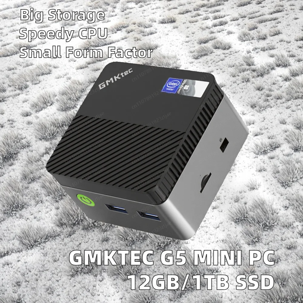 GMKtec G5 Alder Lake N97 미니 PC 윈도우 11 프로 DDR5 4800Mhz 12GB 512GB M.2 2242 SATA WIFI5 BT4.2 SSD 휴대용 포켓 컴퓨터 썸네일 2
