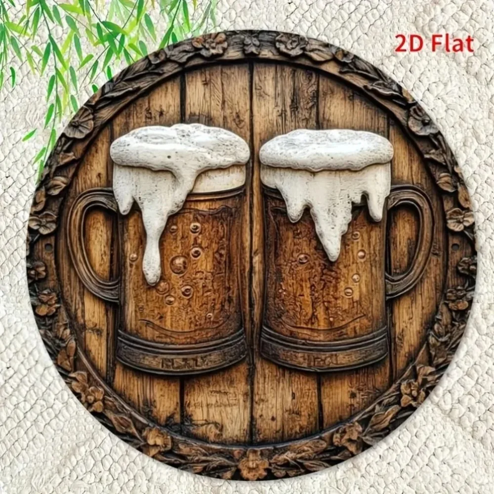 Metal Beer Wall Poster - Vintage Decorative Metal Sign for Home Bar Pub Decoration