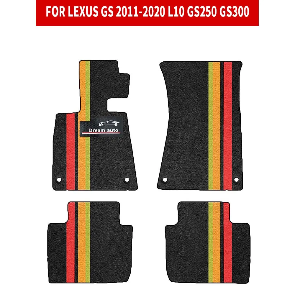 

Custom Car Floor Mats For Lexus GS 2011-2020 L10 GS250 GS300 Waterproof Auto Carpets Foot Coche Accessorie