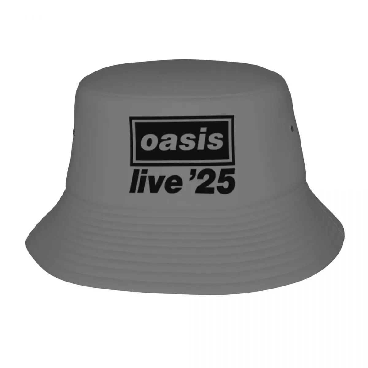 Vocation Getaway Headwear O-Oasis Live 25 Tour Merch Bucket Hats Girl Sun Hat Rock Band Irish Country Hat Foldable Fishing Hat