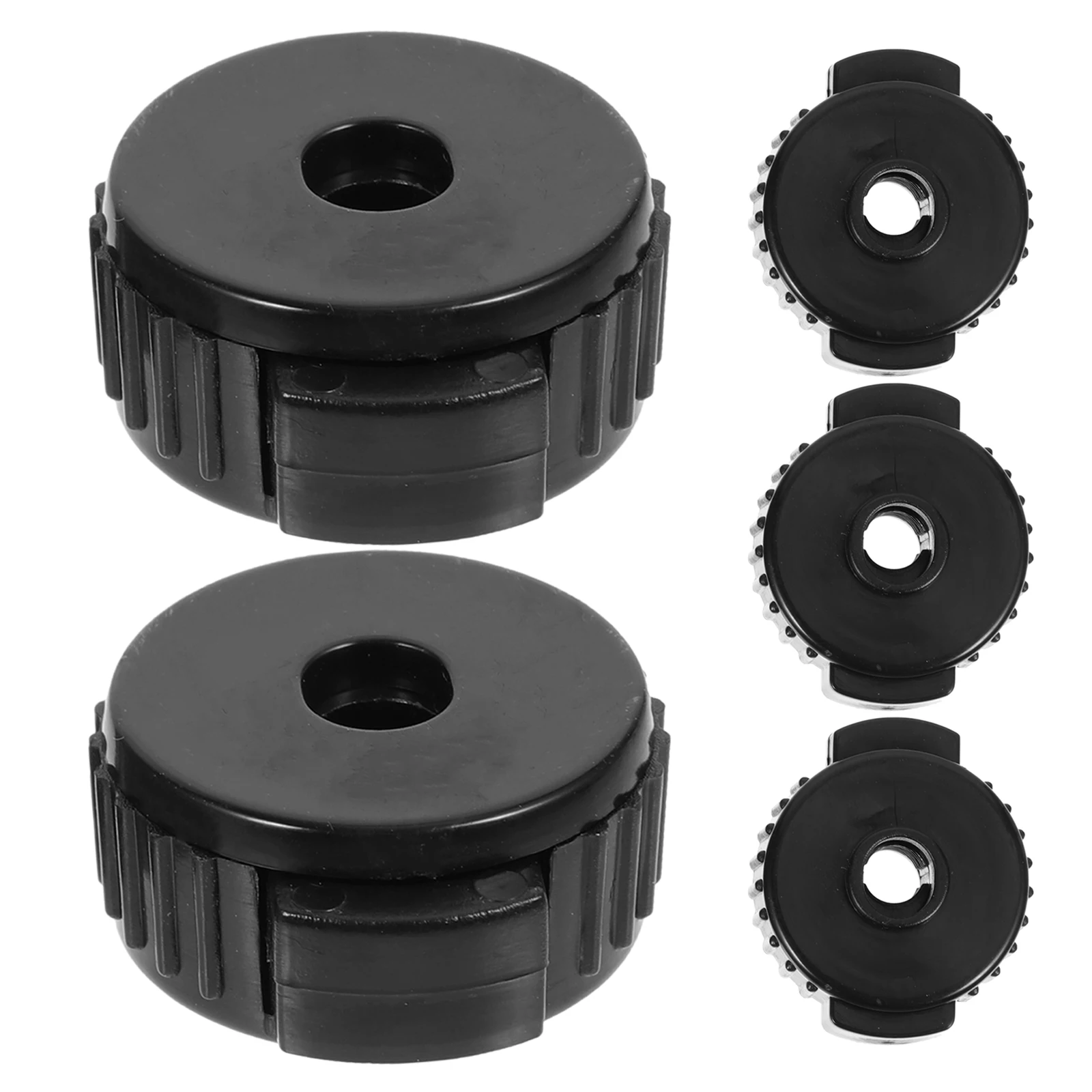 

5pcs Black Quick Release Cymbal Nuts Durable Plastic Drum Kit Accessories Easy Install Removal Universal Fixing Toppers