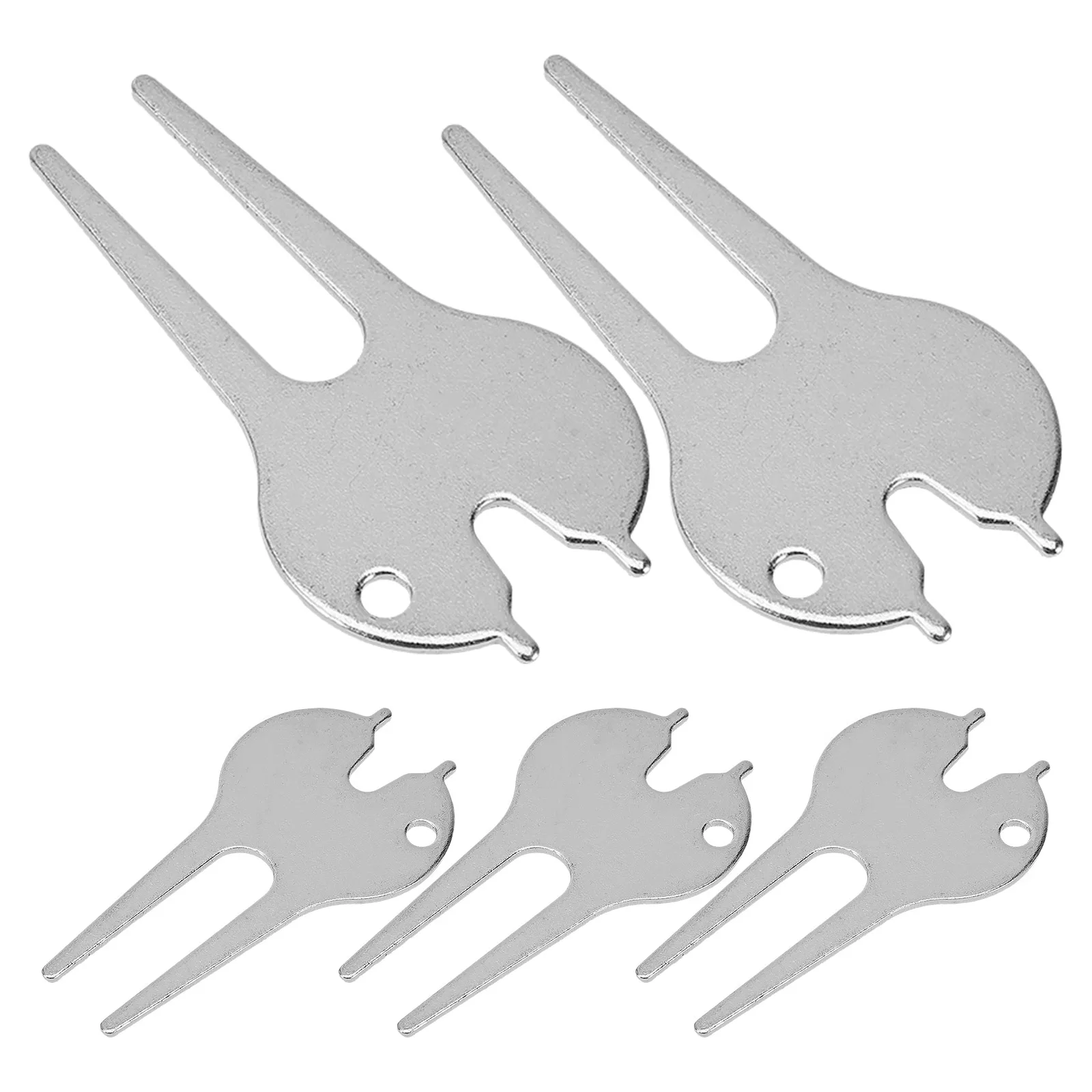 

5pcs Golf Divot Repair Tool Portable Metal Green Fork Grass Tool Golf Ball Accessory Durable Stylish Present Gift