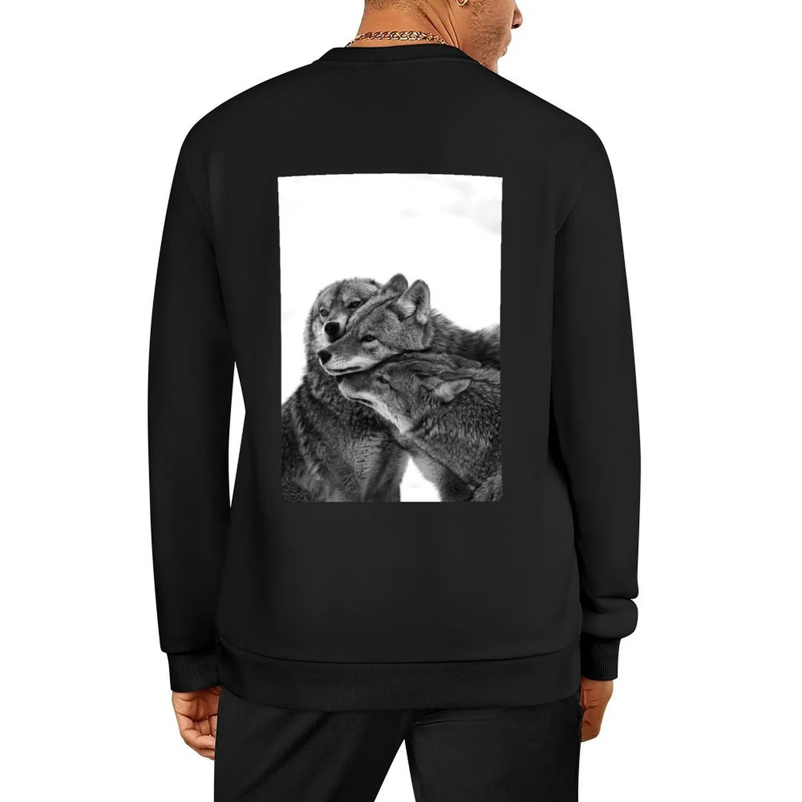 

Wolves Pullover men wear korean clothes korean style clothes anime clothing sweatshirt