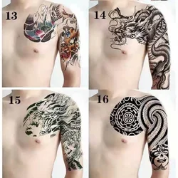 Shoulder Waterproof  Temporary Tattoo Sticker Cool Dragon  Body Art Fake Man Half Arm Tattoos Sleeve Men Personality Tatoo