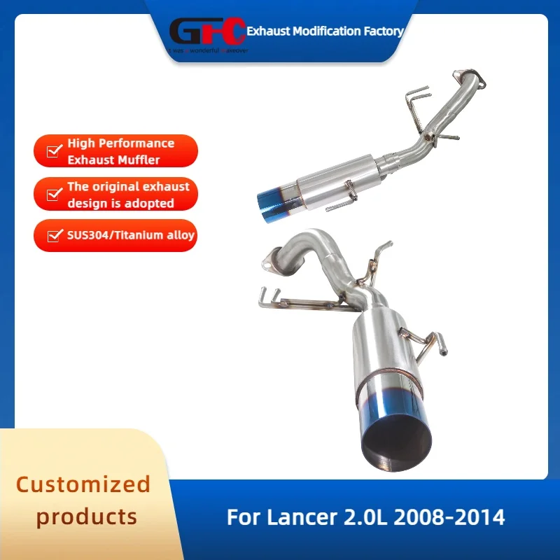 

GFC HKS Exhaust Pipe for Lancer 2.0L 2008-2014 High-Performance 304 Stainless Steel Car Exhaust System